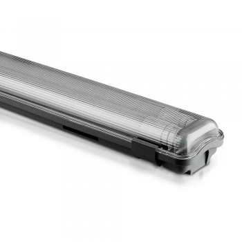 Hermetic luminaire V-TAC VT-12023 2x 120cm (2x 18W) 6400K 3400lm (SKU 6399) Black