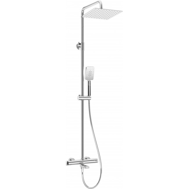 Rain shower with thermostatic bathtub faucet Rain shower with thermostatic bathtub faucet