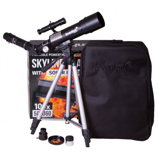 Levenhuk Skyline Travel Sun 50 Refractor 135x Black, Silver Levenhuk Skyline Travel Sun 50 Refractor 135x Black, Silver