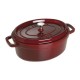 STAUB OVAL CAST IRON POT 40509-366-0 - 5,5 LTR GRENADINE STAUB OVAL CAST IRON POT 40509-366-0 - 5,5 LTR GRENADINE