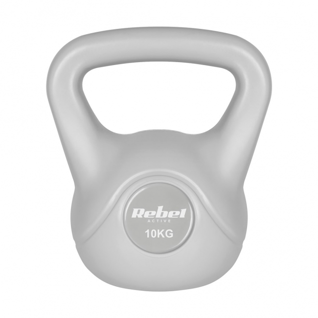 REBEL ACTIVE Kettlebell bituminous gray 10 kg REBEL ACTIVE Kettlebell bituminous gray 10 kg