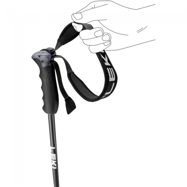LEKI Neolite AIRFOIL ski pole 135 cm Anthracite Aluminium