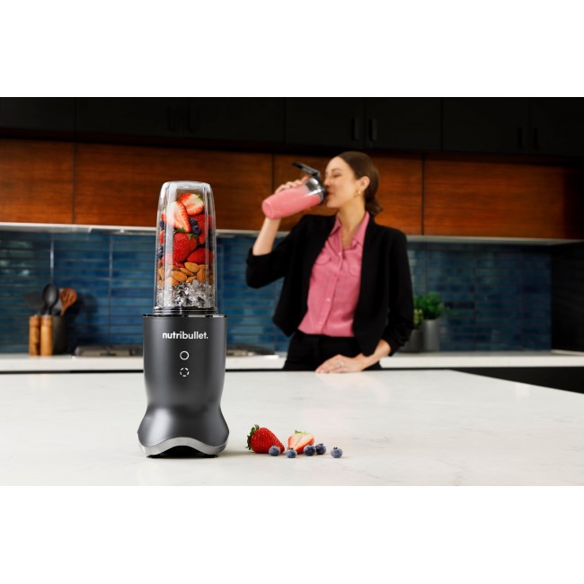 NutriBullet NB1206DGCC 0.9 L Tabletop blender 1200 W Black, Transparent