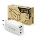 Charger GaN 1 x USB, 2 x USB-C Quick Charge 4+ 65W white Charger GaN 1 x USB, 2 x USB-C Quick Charge 4+ 65W white