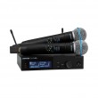 Shure SLXD24D+E/B58-G65 - dual digital wireless system with two transmitters/handheld microphones (470 - 606 MHz)