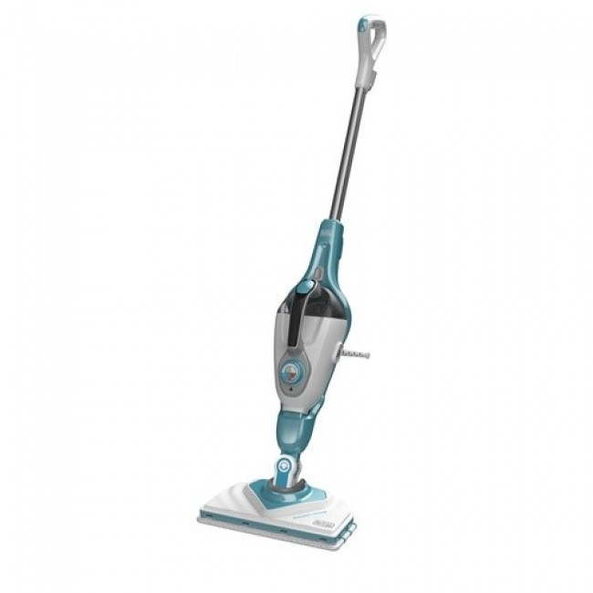 Black & Decker BHSM166DSM steam cleaner Steam mop 0.5 L 1600 W Aqua colour, White