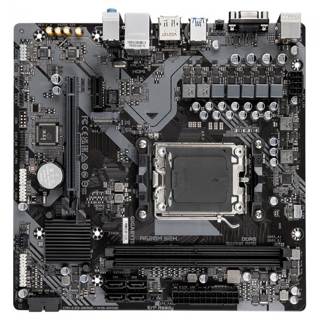 Motherboard Gigabyte A620M S2H (A620, AM5, mATX, DDR5) Motherboard Gigabyte A620M S2H (A620, AM5, mATX, DDR5)