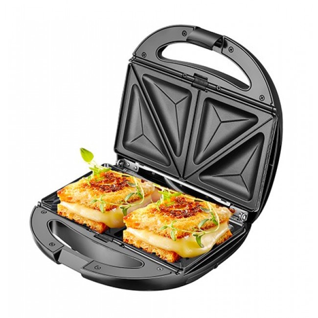 Adler AD 3040 sandwich maker 1200 W Black, Grey