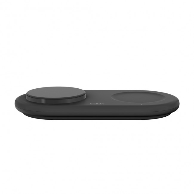 Belkin WIZ021VFBK - 2-in-1 wireless charging pad with Qi2 technology 15 W, black Belkin WIZ021VFBK - 2-in-1 wireless charging pad with Qi2 technology 15 W, black