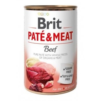 BRIT Pat & Meat Beef - wet dog food - 400g