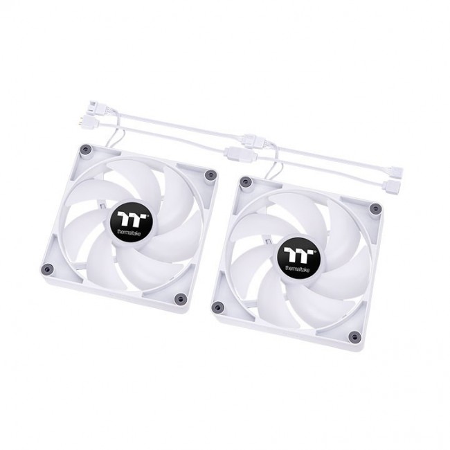 Thermaltake CT140 PC Computer case Fan 14 cm White 2 pc(s) Thermaltake CT140 PC Computer case Fan 14 cm White 2 pc(s)