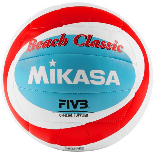 Mikasa Beach Classic Beach Volleyball White-Red-Blue BV543C-VXB-RSB 5
