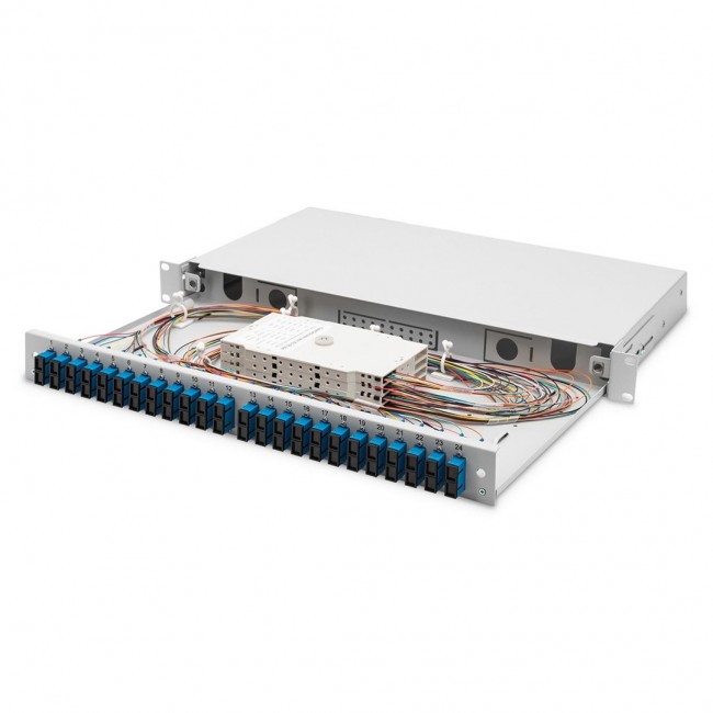 Digitus Fiber Optic Splice Box, Equipped, SC, OS2 Digitus Fiber Optic Splice Box, Equipped, SC, OS2