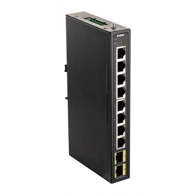 D-Link 8-port Gigabit Industrial Switch including 2 x 100/1000M SFP D-Link 8-port Gigabit Industrial Switch including 2 x 100/1000M SFP