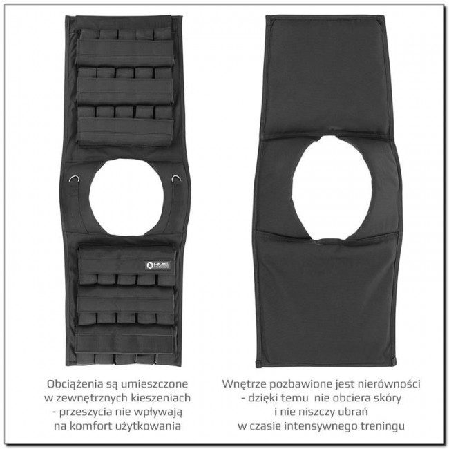 HMS Fitness KTO30 weighted vest Steel Black HMS Fitness KTO30 weighted vest Steel Black