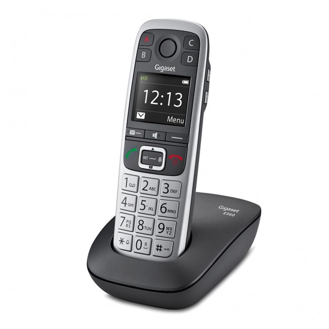 Gigaset E560 Analog/DECT telephone Black, Silver Gigaset E560 Analog/DECT telephone Black, Silver