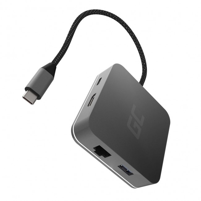 Green Cell AK61 notebook dock/port replicator USB 3.2 Gen 1 (3.1 Gen 1) Type-C Silver Green Cell AK61 notebook dock/port replicator USB 3.2 Gen 1 (3.1 Gen 1) Type-C Silver