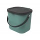 ROTHO Albula Dark green - waste sorting container - 6l ROTHO Albula Dark green - waste sorting container - 6l