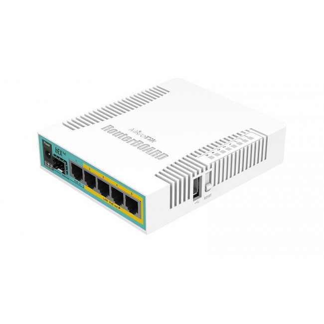 Mikrotik hEX PoE wired router White Mikrotik hEX PoE wired router White