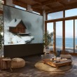 Maclean MC-964 portable projection screen, compact, floor, 100