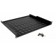 Equip Fixed Shelf 19', 1U, 600MM, Black