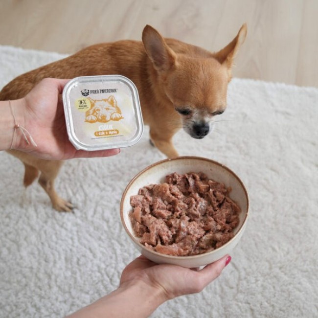 PAKA ZWIERZAKA Rabbit and boar with pumpkin - wet dog food - 150g PAKA ZWIERZAKA Rabbit and boar with pumpkin - wet dog food - 150g