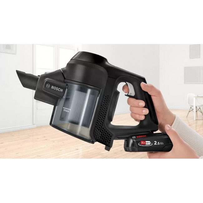 Bosch Serie 6 BBS611BSC stick vacuum/electric broom 2-in-1 stick vacuum Battery Dry Bagless Black 2.5 Ah
