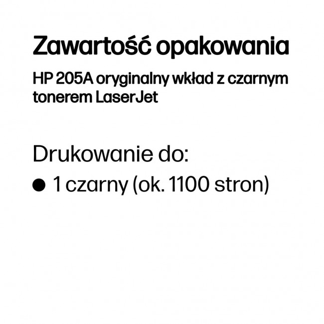 HP 205A Black Original LaserJet Toner Cartridge HP 205A Black Original LaserJet Toner Cartridge