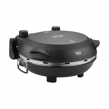 Piec do pizzy TEESA SUPREME FUN 1200W, 420 stopni, dwie grza ki, czarny