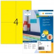 HERMA Coloured Labels A4 105x148 mm yellow paper matt 400 pcs. HERMA Coloured Labels A4 105x148 mm yellow paper matt 400 pcs.