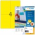 HERMA Coloured Labels A4 105x148 mm yellow paper matt 400 pcs.