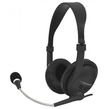 Esperanza EH115 headphones/headset Wired Head-band Calls/Music Black