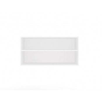 OPENO 100 WHITE Extension Unit Modular Wardrobe Shelf, 100 cm, for the Bedroom