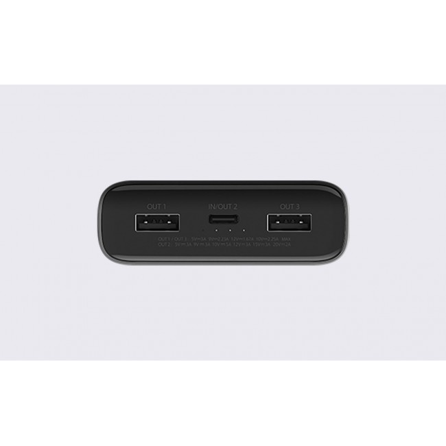 Xiaomi | Power Bank | 20000 mAh | USB-C, USB A | Black