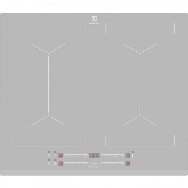 Electrolux EIV64440BS Silver Built-in 60 cm Zone induction hob 4 zone(s)