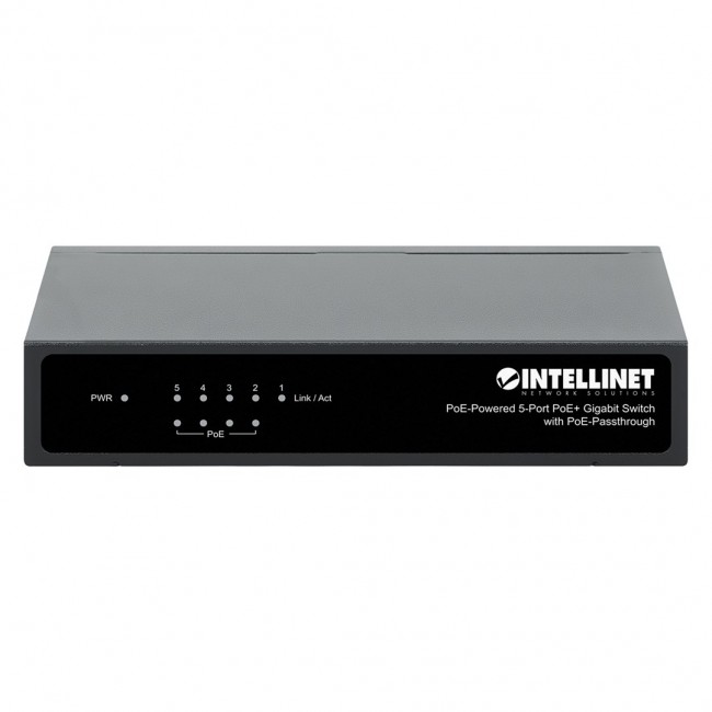 Gigabit 5xPoE Passthrough Switch powered by PoE or AC, 68W Gigabit 5xPoE Passthrough Switch powered by PoE or AC, 68W