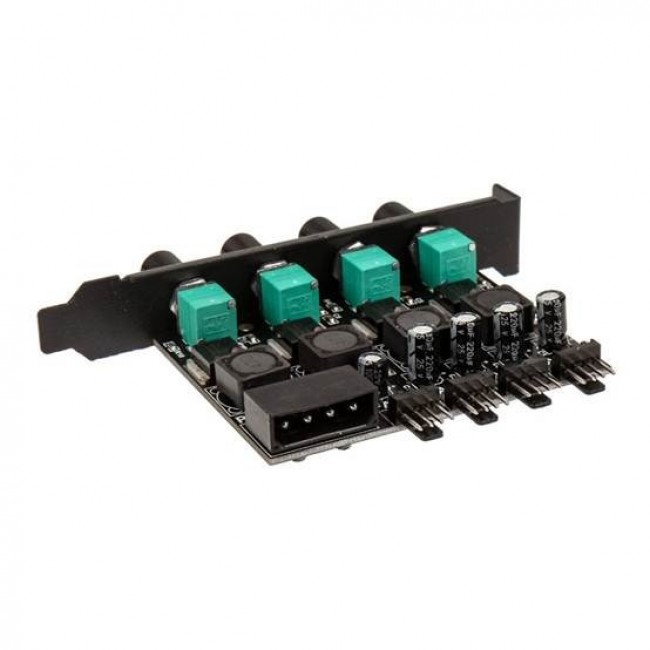 Lamptron CP436 fan speed controller 4 channels Black, Green Lamptron CP436 fan speed controller 4 channels Black, Green