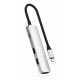 Satechi ST-P4SS interface hub USB Type-C 10000 Mbit/s Silver Satechi ST-P4SS interface hub USB Type-C 10000 Mbit/s Silver