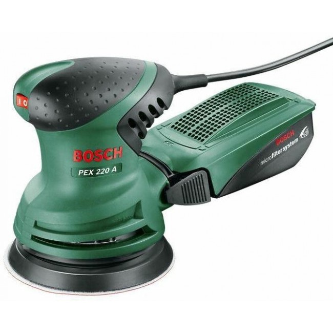 Bosch PEX 220 A Orbital sander 24000 OPM Black, Green Bosch PEX 220 A Orbital sander 24000 OPM Black, Green