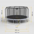 REBEL ACTIVE TRAMPOLINE PRO 14FT/427CM