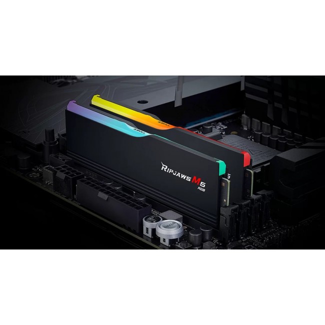 G.Skill Ripjaws M5 RGB F5-6000J2836G16GX2-RM5RK memory module 32 GB 2 x 16 GB DDR5 4800 MT/s 288-pin DIMM G.Skill Ripjaws M5 RGB F5-6000J2836G16GX2-RM5RK memory module 32 GB 2 x 16 GB DDR5 4800 MT/s 288-pin DIMM