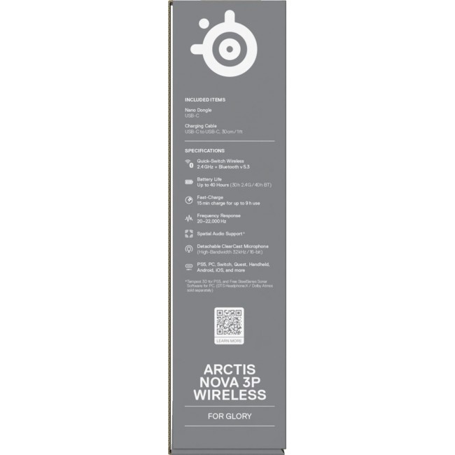 Headset Steelseries Arctis Nova 3P Wireless for Playstation, Levander