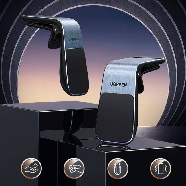 Ugreen 80712B holder Passive holder Mobile phone/Smartphone Aluminium, Black