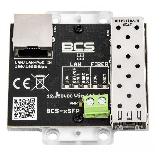 BCS BCS-XSFP network media converter Internal 1000 Mbit/s