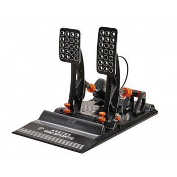 Asetek 40-010-0000001 Gaming Controller Black, Orange, White USB Pedals PC