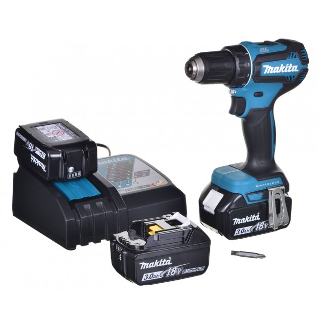 MAKITA DDF485RF3J Cordless Drill 3x 18V 3Ah