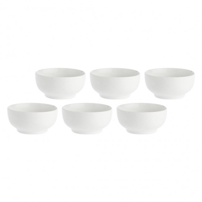 Set of 6 Essenziale Fruit Bowls - White, 13 cm Set of 6 Essenziale Fruit Bowls - White, 13 cm