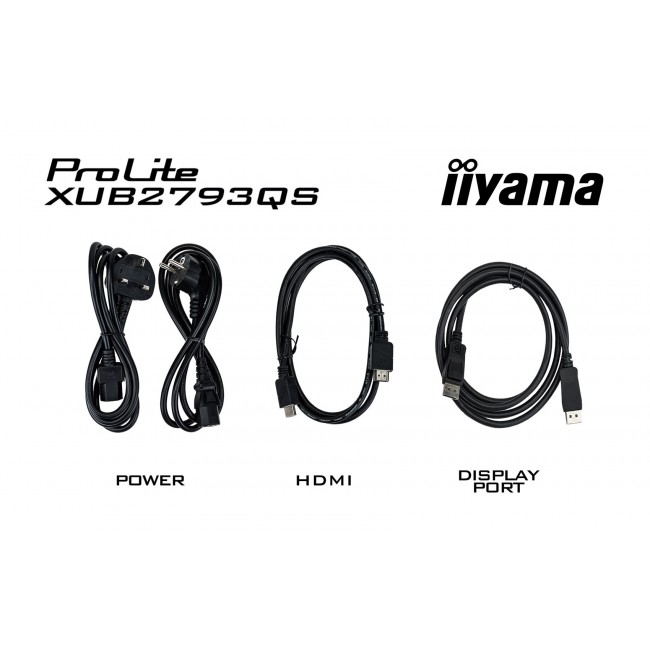 iiyama ProLite 27 QHD IPS technology panel with 150mm height adjustable stand and 100Hz refresh rate