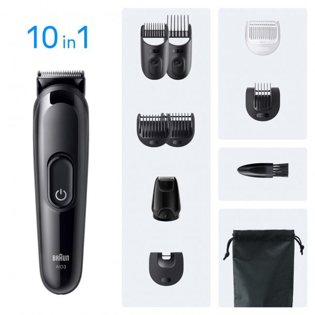 Braun AIO3560 hair trimmers/clipper Black 14 Nickel-Metal Hydride (NiMH) Braun AIO3560 hair trimmers/clipper Black 14 Nickel-Metal Hydride (NiMH)