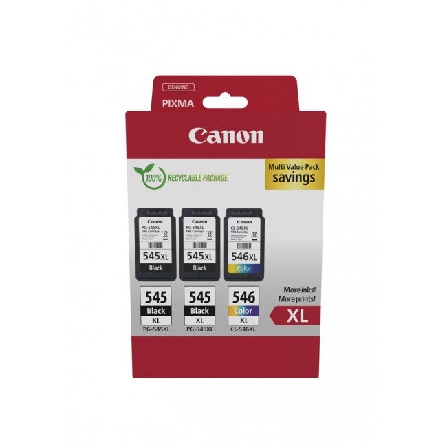 Canon 8286B013 ink cartridge 3 pc(s) Original High (XL) Yield Black, Cyan, Magenta, Yellow Canon 8286B013 ink cartridge 3 pc(s) Original High (XL) Yield Black, Cyan, Magenta, Yellow